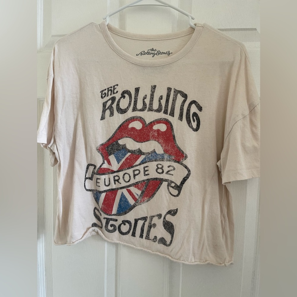 Women’s Rolling Stones crop top